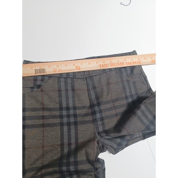 Womens Sanctuary stretch Gray Multicolor plaid pull-on pants size Large - Picture 7 of 9